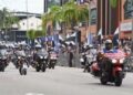 KELAB motosikal berkuasa tinggi, Daz Bikers menyemarakkan sambutan Hari Kebangsaan ke-68 peringkat negeri Pahang di Kuantan, Pahang.