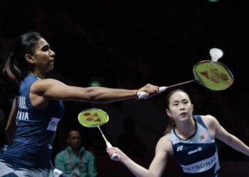 Pearly Tan-M Thinaah kini menghuni ranking No. 2 dunia berdasarkan kedudukan terbaharu Persekutuan Badminton Dunia (BWF), baru-baru ini. - AFP