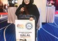ROSELINDA Nurul Shuhada Mohd Amin telah menerima pensijilan halal untuk produk Laichikang DFiqah.