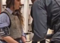 ALICE duduk di atas kerusi roda ketika diberi rawatan kecemasan selepas disengat kala jengking di butik Zara di Sao Paulo, Brazil. - AGENSI