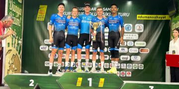 Terengganu Cycling Team (TSG) kini menjadi sandaran harapan negara apabila turun beraksi pada LTdL 2025, yang bakal berlangsung dari 28 September hingga 5 Oktober depan. - IHSAN TSG