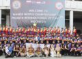 PANCARAGAM ancaragam Kor Kadet Victoria Institution bersama Pengetua Abdul Samad Othman dan guru-guru pengiring ketika menyertai  World Association of Marching Show Band (WAMSB) 2025 yang diadakan di Jakarta, Indonesia, baru-baru ini.