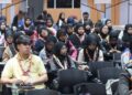 SEBAHAGIAN peserta daripada pelbagai negeri dan negara menghadiri Forum Kepimpinan Pengakap Muda Antarabangsa (Forum SYL) 2025 di Kuala Nerus, Terengganu baru-baru ini.