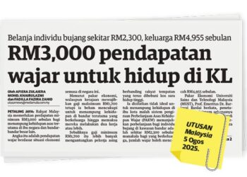 LAPORAN muka hadapan Utusan Malaysia semalam.