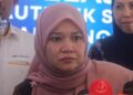 FADHLINA Sidek ketika ditemui pemberita selepas menghadiri Majlis Penyerahan Cek Cura Sekolah Autistik di Bukit Mertajam, Pulau Pinang hari ini.-UTUSAN/DANIAL SAAD
