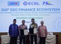 SHAMSUL Azri (kiri) pada Majlis Penyempurnaan Ekosistem Kewangan ESG (Alam Sekitar, Sosial dan Tadbir Urus) 360 Darjah RHB-MRL, di Putrajaya.