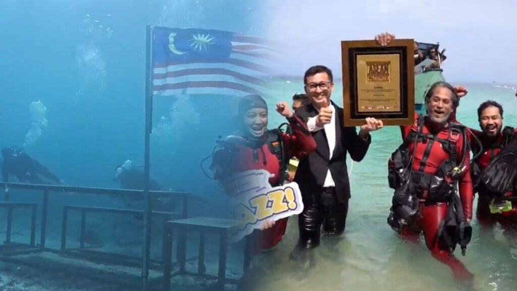 ‘Kami pecah rekod’ &#8211; Hot FM bersiaran 90 minit dalam laut