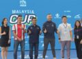 Pengerusi PANAS Group merangkap penganjur kejohanan, Vincent Siow Wei Sern(tengah) ketika Sidang akhbar PPA Piala Malaysia 2025 di 9Pickle Setia Alam.