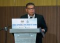 Saifuddin Nasution ketika Siri Dialog Khas III PDRM yang dianjurkan Jabatan Siasatan Jenayah Komersial (JSJK) di Pusat Konvensyen Sime Darby, di sini, hari ini