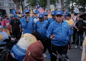 SYAMSUL Azri Abu Bakar menyertai Larian MAPPA XX 2025 di Dataran Putrajaya. - UTUSAN/FAIZ ALIF ZUBIR