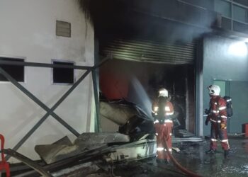 Kilang ayam terbakar