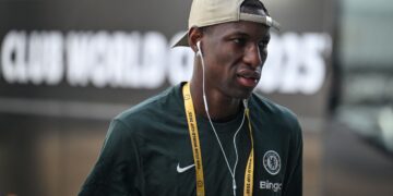 Nicolas Jackson dihantar semula oleh Bayern Munich kepada Chelsea selepas pemain itu tiba di Munich, semalam. - AFP