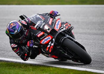 AKSI pelumba Aprilia, Jorge Martin dalam Grand Prix Austria baru-baru ini. - AFP
