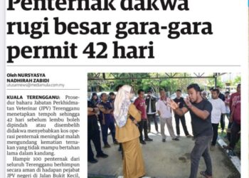Keratan akhbar Utusan Malaysia siaran Rabu 20 Ogos 2025.