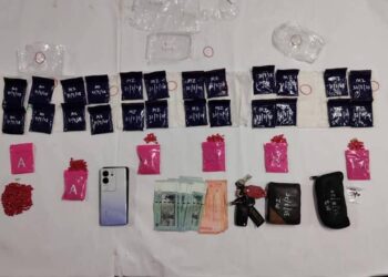 BARANGAN  yang dirampas dalam serbuan di Kampung Lawang,Tanah Merah,Kelantan. - IHSAN PGA