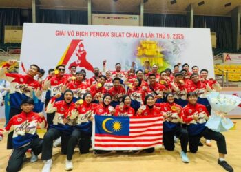 Kontinjen negara membawa pulang tujuh pingat emas, tiga perak dan empat gangsa Kejohanan Pencak Silat Asia 2025 di Vietnam yang berakhir, kelmarin. - IHSAN PESAKA