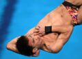 Muhammad Syafiq Puteh memperoleh 310.55 mata dalam acara 3 meter papan anjal dalam Kejohanan Akuatik Dunia 2025 di Singapura, semalam. - AFP