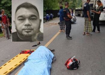 MOHD. Shahizal Kamal (gambar kecil) meninggal dunia setelah terbabit dalam kemalangan di Daerah Yaha di Wilayah Yala, Thailand petang semalam.