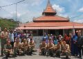 ANTARA anggota-anggota Program Jiwa Murni 9 Skn RAJD bersama qariah Masjid Kampung Parit Melana, Alor Gajah.
