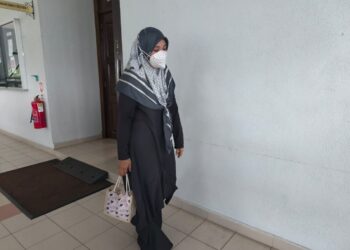 KHAIRUNNISA Ahmad Damanhuri hadir pada prosiding sebutan semula kes di Mahkamah Sesyen Seremban hari ini. UTUSAN/NOR SHAFAWATI YUP
