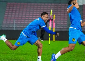 FAISAL Halim ketika berada dalam kem latihan skuad kebangsaan sebelum aksi berdepan Singapura.-IHSAN MALAYSIA NT