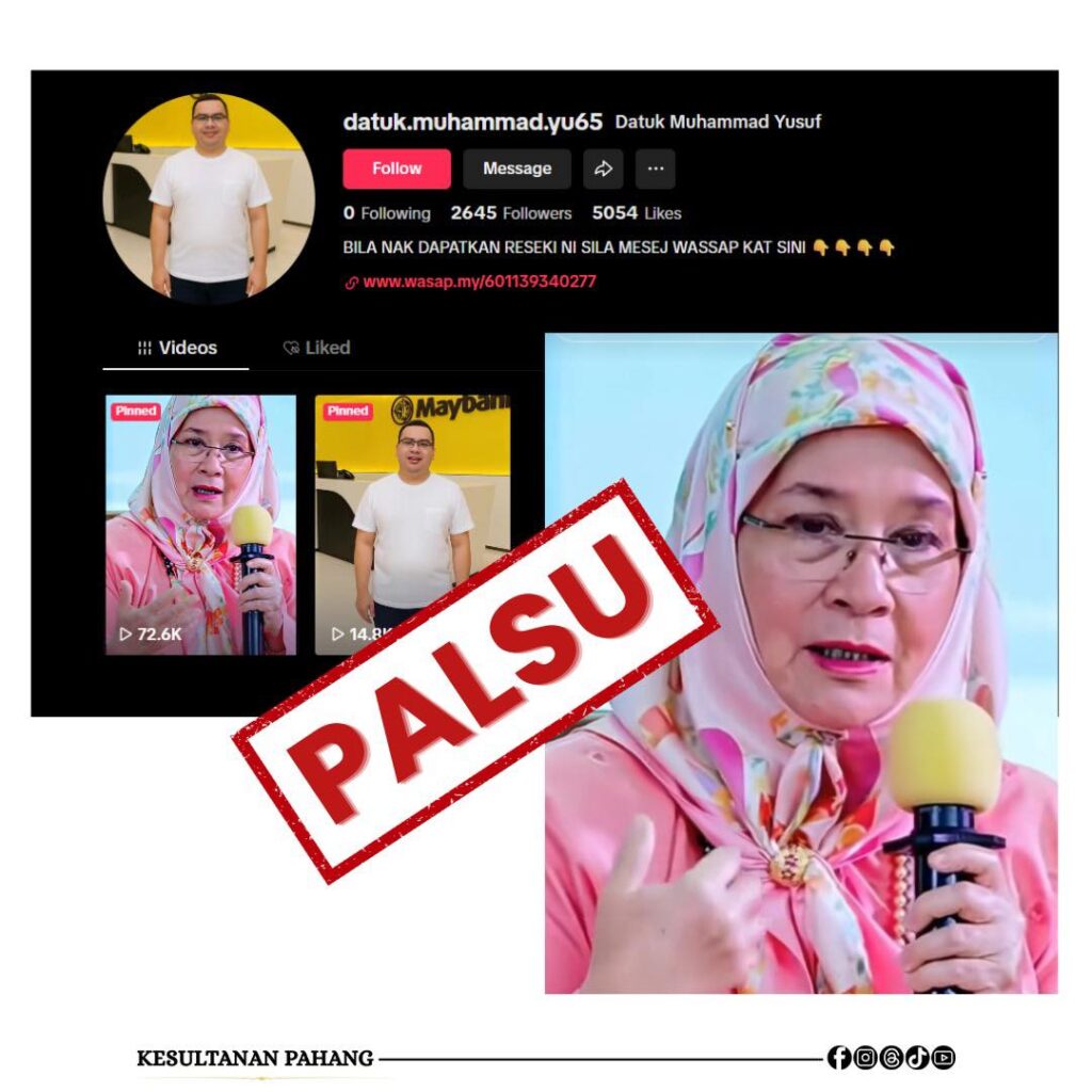 Istana Pahang nafi Tunku Azizah tawar bantuan di TikTok 1 544975411 1319832976258767 3225989840378891143 n