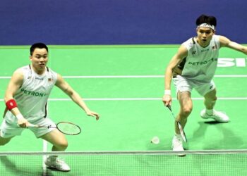 Aaron Chia-Soh Wooi Yik diletakkan sebagai pilihan utama pada Kejohanan Badminton Terbuka Hong Kong yang akan bermula Selasa ini. - AFP