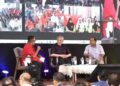 AHMAD Zahid Hamidi menjadi panel pada sesi libat urus Program Motivasi Desa (MODE) di Bagan Datuk, Perak, semalam. - UTUSAN/ZULFACHRI ZULKIFLI