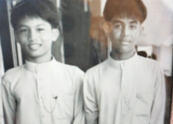 GAMBAR kenangan Allahyarham  Muhammad Hakif Dani Muhammad Nakman (kanan) bersama Allahyarham  Mohamad Ikram Pakarudin Yusof.