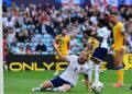 Penyerang England, Harry Kane terlepas menjaringkan gol dalam aksi kelayakan Piala Dunia Kumpulan K menentang Andorra di Villa Park, Birmingham, kelmarin. - AFP