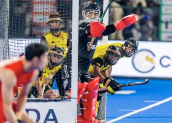 AKSI Skuad hoki lelaki negara ketika bermain di Piala Asia 2025, baru-baru ini.-IHSAN MHC
 
© Adimazes/HockeyIndia