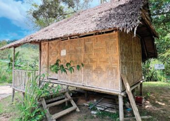 INAP desa yang dibangunkan penduduk Orang Asli di Kampung Redip, Pos Hau, Gua Musang, Kelantan sepi dengan kehadiran pengunjung. -UTUSAN/AIMUNI TUAN LAH