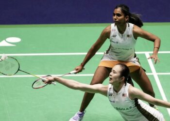 PEARLY Tan-M. Thinaah akan menentang beregu Taiwan, Chang Ching Hui-Yang Ching Tun di pusingan pertama Terbuka Hong Kong. - AFP