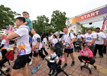 Antara peserta yang mengambil bahagian dalan Matrix Malaysia Day Run 2025 di Bandar Sri Sendayan di sini.