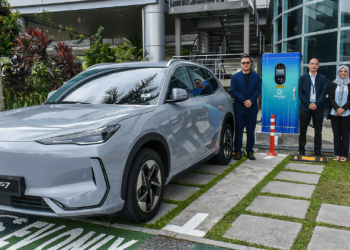 PRO-NET anak syarikat Proton melancarkan Hab Pengecasan DC pertamanya di Proton Tanjung Malim, Perak.