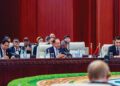 ANWAR Ibrahim ketika menghadiri Sidang Kemuncak Pertubuhan Kerjasama Shanghai (SCO) Plus yang dipengerusikan Presiden Xi Jinping di Tianjin Meijiang Convention Centre  semalam. – FB ANWAR IBRAHIM