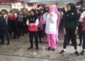 MURID Sekolah Kebangsaan Bukit Selambau sedang menjalani latihan senaman pada program yang diadakan baru-baru ini.