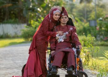 jawaher Shaikh Mohamad dan Mohd. Zainizan Esa  melangsungkan perkahwinan  pada Disember tahun lalu.