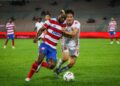 PEMAIN KL City, Kpah Sherman diasak pemain pertahanan Kelantan TRW, Albert Kang pada aksi kedua Pusingan 16 Piala FA 2025 di Stadium Bola Sepak Kuala Lumpur, Cheras sebentar tadi-UTUSAN/IQBAL ROSLI