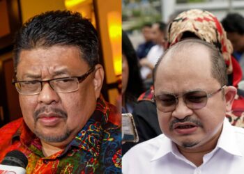 SHAMSUL Iskandar Mohd. Akin (kanan) dan Ab. Rauf Yusoh