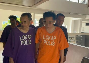 TIGA lelaki termasuk seorang jurujual dibawa ke Kompleks Mahkamah Bukit Mertajam, Pulau Pinang dengan diiringi oleh anggota polis hari ini bagi mendapatkan perintah reman berhubung satu kes samun, Rabu lalu.