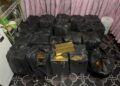 PPM serbu sebuah rumah yang dijadikan stor penyimpanan rokok seludup dianggarkan bernilai RM114 ribu. GAMBAR/IHSAN PPM LAHAD DATU