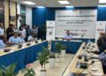 AMIR Hamzah Azizan (tengah) ketika mempengerusikan Program Jelajah Belanjawan 2026 Pulau Pinang bersama pemain industri di Batu Kawan, Pulau Pinang hari ini.-UTUSAN/SITI NUR MAS ERAH AMRAN
