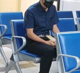 NURKHALID Senin dituduh menerima rasuah sebanyak RM800 di Mahkamah Sesyen, Johor Bahru.UTUSAN/BAAZLAN IBRAHIM