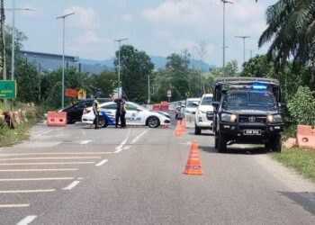 LALUAN dari Kerteh ke Kampung Ranggon ditutup sementara susulan kejadian paip gas bocor di Tapak Projek Laluan Rel Pantai Timur Seksyen 5 di Kerteh, Kemaman, Terengganu.
