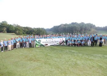 Peserta Kejohanan Golf Amal MSU 2025 di Bukit Beruntung Golf & Country Club, Selangor, baru-baru ini