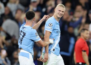 ERLING HAALAND (kanan) - AFP
