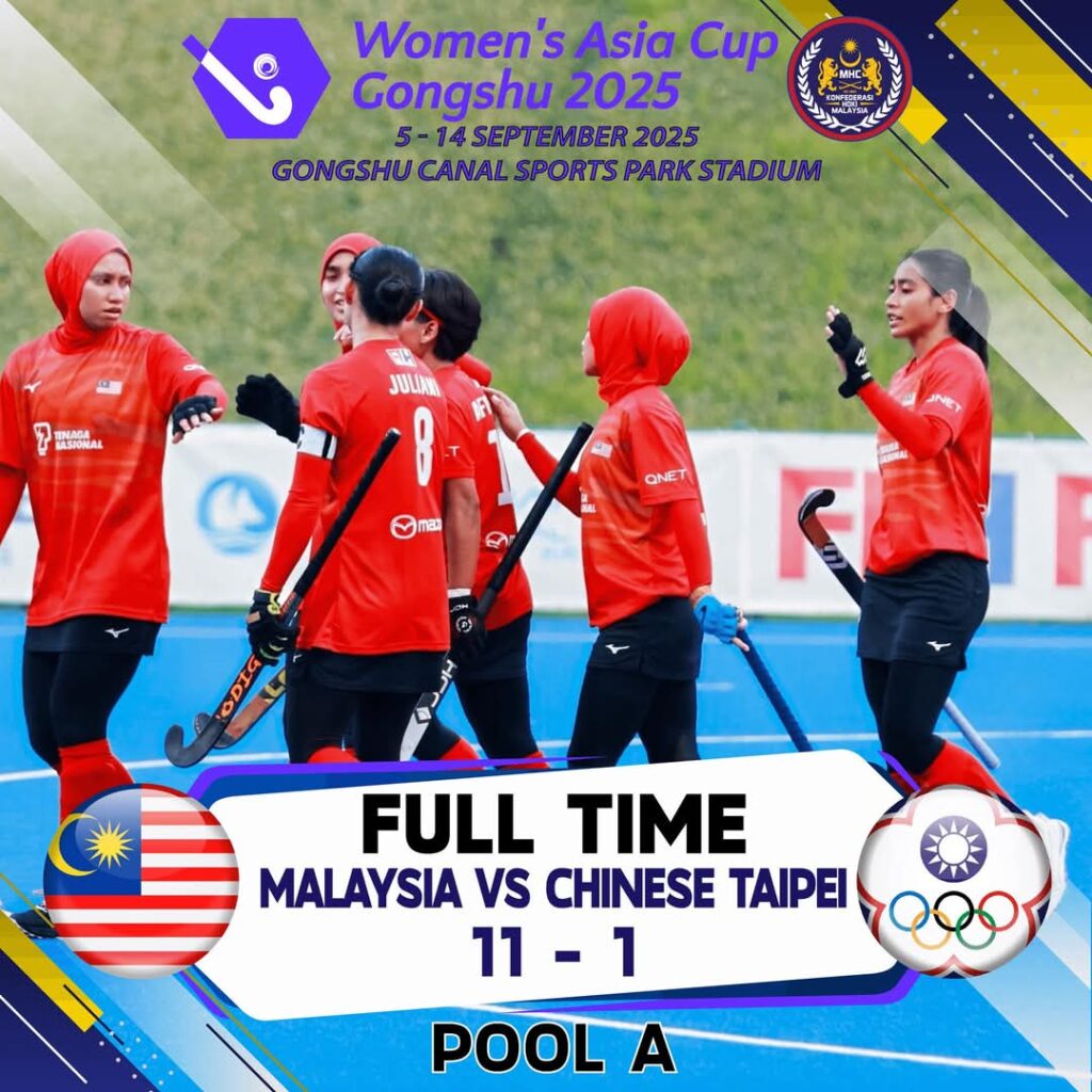 Speedy Tigress belasah Taiwan 11-1