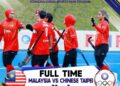 SKUAD hoki wanita negara memperoleh kemenangan pertama dalam kempen Piala Asia 2025 selepas membelasah Taiwan 11-1 di Hangzhou, hari ini. - Ihsan Konfederasi Hoki Malaysia