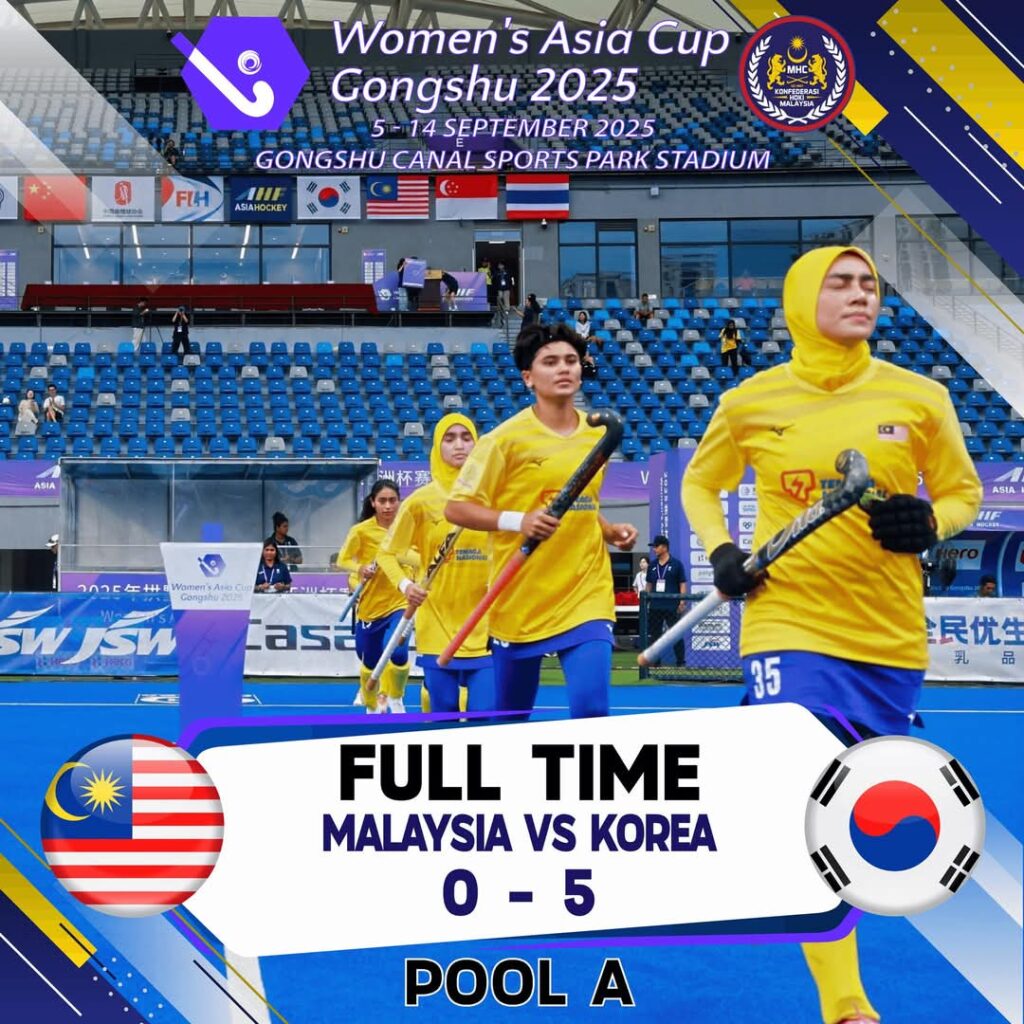 Korea Selatan belasah Speedy Tigress 5-0 1 hoki 4